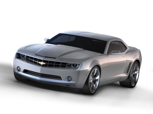 2006 Chevrolet Camaro Concept Vehicle - Digital Image Created from Math Data.